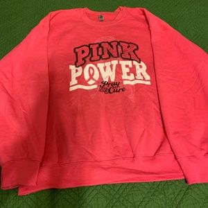 Sweat Shirt Breast Cancer Pink Power